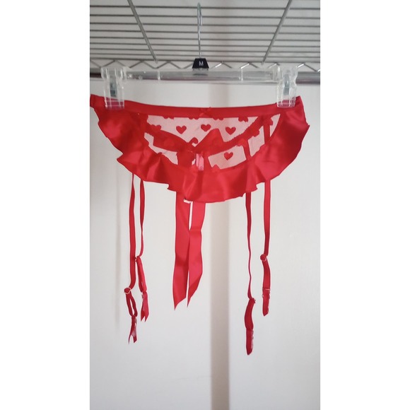 Victoria's Secret Other - Victoria's Secret Embroidered Hearts Garter Belt